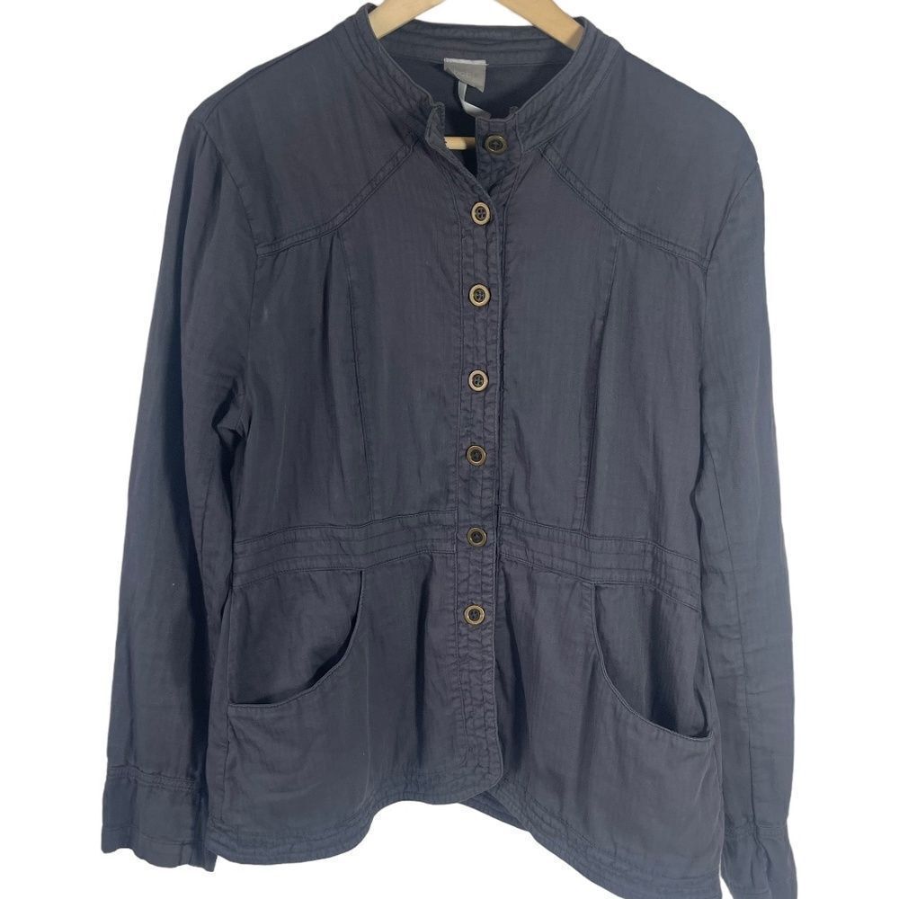 Bobi Grey Cotton Jacket Sz L